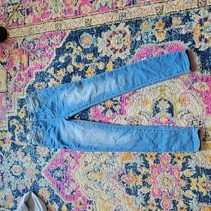 High rise skinny jeans
